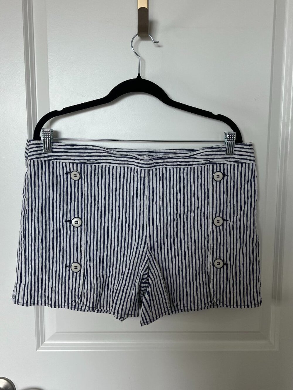 Trina Turk Striped Button Summer Shorts Size 16